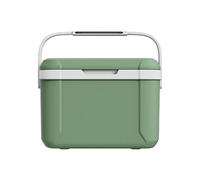 Camping Small Cooler, Picnic Cooler with Handle, Small Ice Chest Hard Food Storage for 72-96 Hours, Portable Refrigerator Box Keep Cool for Beach, Camping, Sports (Green)