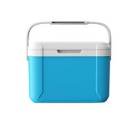 Camping Small Cooler, Picnic Cooler with Handle, Small Ice Chest Hard Food Storage for 72-96 Hours, Portable Refrigerator Box Keep Cool for Beach, Camping, Sports (Blue)