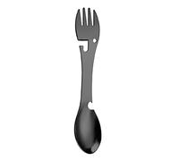 Camping spork Stainless Steel Multifunctional 5 in 1 Metal Fork, Camping Spoon, All in One Outdoor Camping Portable Fork Spoon Multipurpose Bottle Opener Can Opener Camping Utensils, Cutlery Survival