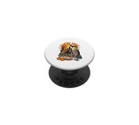 Camping Squad Halloween Sport Lover Skeleton Carved Pumpkins PopSockets Adhesive PopGrip
