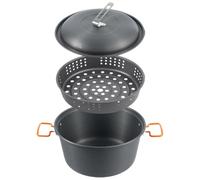 Camping Steamer - Non-Stick Outdoor Cooking Pot, 5L Compact Hiking Pot | Lightweight Cookware, Camping Pot for Cooking, Lightweight Backpack Cooking Pot, Outdoor Adventure Pot