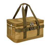 Camping Storage Bag - 20L Foldable Tool Bag with Handle | Robust Travel Bag for Outdoor Camping Travel Boot for Equipment Clothes Food Picnic Weekend Trip, khaki, Siehe Beschreibung, See