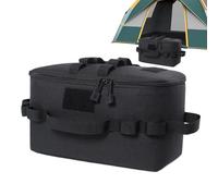 Camping Storage Bag - Canvas Pot Bag, Tool Bag Organizer | Fan Outdoor Camping Camping Picnic Folding Storage Tool Storage Tool, Black, Se référer au descriptif, Refer to description