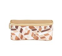 Camping Storage Bag, Hiking Handle Pouch, Detachable Portable Organizer Bag with Compartments for Outdoor Activities, 9.25x2.56x4.33 Inches, Square Print, 210D Lining