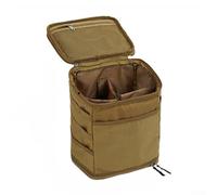 Camping Storage Bag Large Capacity Outdoor Lamp Gas Stove Canister Pot Carry Bag, Maximum Storage Capacity For Your Camping Gear Lamp, Stove, Canister, Pot(Khaki)