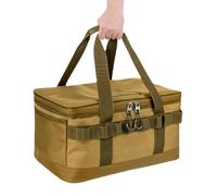 Camping Storage Bag - Robust, Waterproof Equipment Bag for Outdoor Camping, and Spacious | Storage Bag with Multiple Compartments and Reinforced Straps, Ideal for Organising, khaki, Siehe