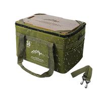 Camping Storage Box, Organiser for Camping Accessories, 36 L Foldable Storage Container for Travel, Car, Picnic, Camping and Household