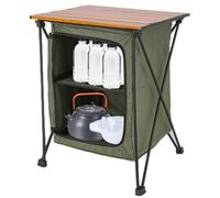Camping Storage Cabinet - Folding Camping Cabinet, Storage Organizer | Outdoor Kitchen Table Cabinets, Portable BBQ Storage Unit, Closets for Cam