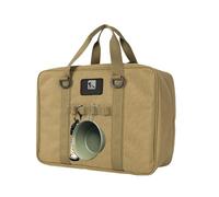 Camping Storage - Cooking Utensil , Travel Bag, Waterproof Cookware Bag with Large Capacity and Two-Way Zip for Barbecuing, Camping, Cookware, Wa, khaki, see description, See