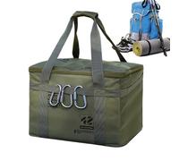 Camping Storage Organizer,42L Camping Box Storage | Waterproof Heavy Duty Container with Handles for Grocery Shopping Moving Packing College Laundry Travel Gym Kitchen