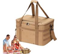 Camping Storage Organizer - Soft Container Box for Camping - 36L Waterproof Cooler Box Large Capacity Folding Box for Beach, Picnic, Barbecue, Juice, Milk, Salad, Fruit