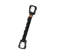 Camping Storage Strap, Keep Tidy Multifunctional Tent Camping Lanyard Rope High Strength with Hooks for Gardens (Black)