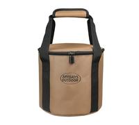 Camping Storage , Zip Utensil Travel Case, Campground Cookware Caddy, Functional Camp Carryall, Round Utensil Container, Multi-Purpose Camp Storage, Camping Stove Depot -Ta