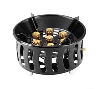 Camping Stove 7 Core Camping Burner 19800W Outdoor Gas Stove Windproof Camping Cooking Stove Foldable Stainless Steel Backpacking Stove Portable Hiking Cooking Burner