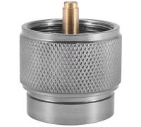 Camping Stove Adapter 1LB Propane Small Tank Input and a Lindal Valve EN417 Output Outdoor Cylinder LPG Canister Convert