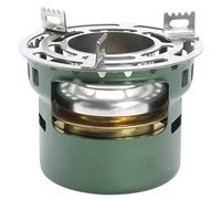 Camping Stove, Alcohol Stove, Adjustable Temperature Mini Spirit Burner with Pot Stand, Portable Camping, Lightweight Backpacking, Outdoor Burner for BBQ Cooking Picnic
