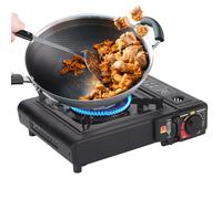 Camping Stove - Compact Outdoor Stove - Small Burner Camping Cooking Stove | Portable Single Burner Foldable, Piezo Ignition Outdoor Gear Cooking Tools for Travel Beach
