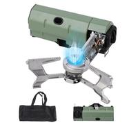 Camping Stove Compatible with Gas Cartridges MSF-1a 227 g, Camping Gas Stove Foldable with Carry Bag, Foldable Gas Windproof Camping Stove, Camping Stove with Piezo Ignition without Gas Cartridges