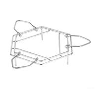 Camping Stove, Foldable Stainless Steel Wood Burning 2 Sizes (24-31cm) with Heat-Resistant Stand for Outdoor Cooking Hiking Picnic(L)