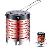 Camping Stove Mini Tent Heater, Portable Outdoor Camping Gas Stove, Stainless Steel Heating Cover, Camping Mini Heater For Outdoor Hiking Traveling BBQ
