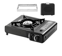 Camping Stove - Portable Outdoor Stove with Carry | Picnic Hiking Cooking Equipment | Compact Burner for Camping | Outdoor BBQ Cooker
