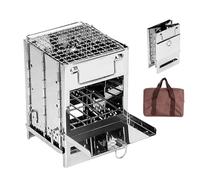 Camping Stove - Stainless Steel Burner Foldable for the Camping Kitchen | For Home, Garden, Patio, Hiking, Picnic, Family, Friends, Friend and Preparing Meals