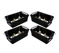 Camping Stove Wind Guard - Patio Flame Barrier for Backyard Picnic Cooking | Iron Metal with Heat Resistant, Fire Pit Windscreen, Folding Shield Cover for BBQ Buffet Gathering