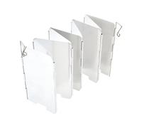 Camping Stove Windscreen Aluminum Foldable Camp Gas Stove Windshield Camping Picnic Cooker Burner Wind Screen Windproof for Stoves