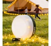 Camping String Lights, Outdoor String Lights with 8 Lighting Modes, Fairy Light Quick Storage, Camping Lanterns for Power Outages, Type-C Fast Charging, Portable 2 in 1 Camping Lights for Tents