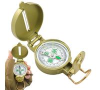 Camping Survival Compass, Hiking Compass, Metal Navigation Sighting Compass, Portable Outdoor Navigation Maps, Guide Tool for Hiking, Camping, Climbing, Hunting