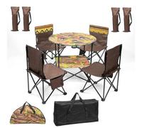 Camping Table And Chair Set 5 Piece Outdoor Beach