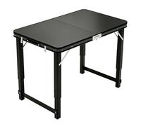 Camping Table for Outdoor Grill, Portable Trestle Desk, Adjustable Aluminum Table for Food Preparation, Picnic, Beach, BBQ, Backyards