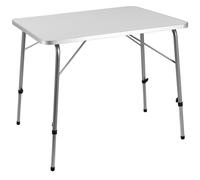 Camping Table Silver Aluminium 80x55x50/69cm foldable