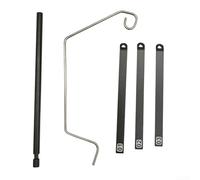 Camping Tabletop Lantern Stand Rack Aluminum Steel Folding Tripod for Solar LED Light Suspension Outdoor Picnic Hiking Use