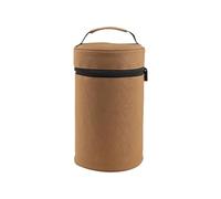 Camping Tableware Bag | Folding Bowl Organizer | Portable Camp Dish Storage | Backpacking Tableware Holder, Anti-Collision Plate Bag, Outdoor Cooking Organizer, Lightweight Camping Accessories, brown,