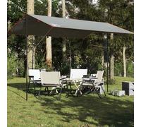 vidaXL Camping Tarp Tarpaulin Shelter Sunshade Grey and Orange Waterproof