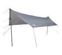 Camping Tarp Patio Tarpaulin Shelter Sunshade Grey and Orange Waterproof vidaXL