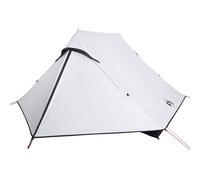vidaXL Camping Tent 2-Person White Blackout Fabric Waterproof NEW