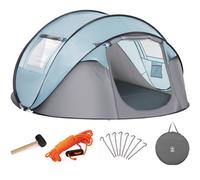 Camping Tent 4 Man Pop Up Tent Instant Pitch In Under 5 Seconds, Waterproof - Includes Carry Case