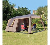 Camping Tent 6-8-10-12 People Tents with Top, Camping Tents & Shelters, Tunnel Tents Family Tent, Large Mesh for Ventilation, Double Layer and Divided Curtain