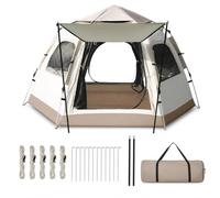 Camping Tent, Automatic Quick Open | Oxford Cloth , Hexagonal Camping Tent, Mountaineering Rest, For Festival Goers