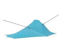 Camping Tent Blue Textile Fabric 317 x 240 x 100 cm, Ultralight 1.9 kg with Mosquito Net, Windproof for Trekking, Outdoor, Family, Beach, Hiking, Travel, Festival Use