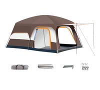 Camping Tent, Cabin Shelter, Breathable Mesh Spacious Multi Room Windproof, Tent for Outdoor, Hiking, Beach, Trekking, Travel, Mountain, Climbing, Trail, Picnic and Trip