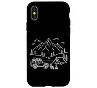 Camping Tent Campfire Mountains Hiking Outdoor Nature Hike Case for iPhone X/XS