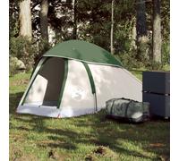 Camping Tent Dome 1-Person Green 185T Polyester PU Coating 122x244x91cm Packable