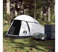 vidaXL Camping Tent Dome 1-Person White Blackout Fabric Waterproof - Easy Setup & Portable