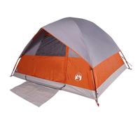 vidaXL Camping Tent Dome 3-Person Green Waterproof UK