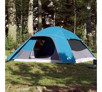 (grey and orange, 4-person) vidaXL Family Tent Dome 6-Person Lightweight Tent Camping Tent Waterproof