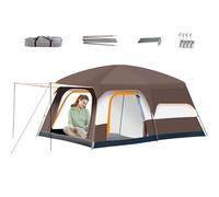 Camping Tent, Family Cabin Shelter, Multi-Room Outdoor Tent, Windproof and Spacious Design, Easy Setup Construction, for Hiking, Beach, Travel, Backpacking, Mountain Adventures