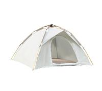 Camping Tent for 2/3-4 Persons, 210D Oxford Waterproof Double - Door Ventilation Tent with Automatic Hydraulic System, Multi - Scenario Use (Beige, big)